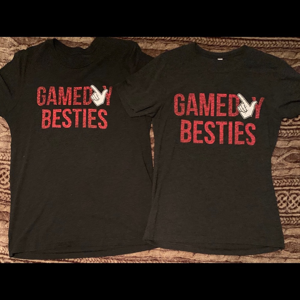Men’s L, Women’s S. Sold together.